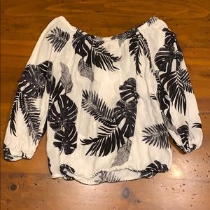 White off the shoulder top